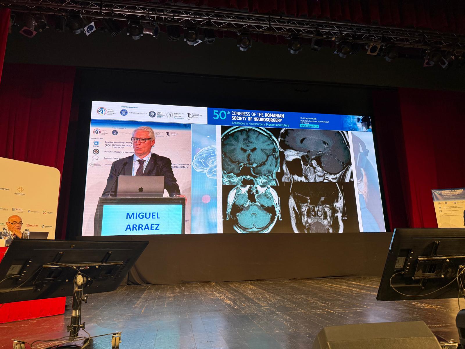Ponencia Rumanía Dr. Arráez neurocirujano Málaga